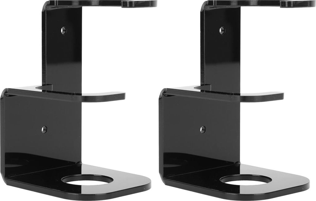 2PCS Lichtschwert Wandhalterung Stand Acryl Vertikal Displaying Lichtschwert Halter Rack für Home Halloween Dekoration Schwarz