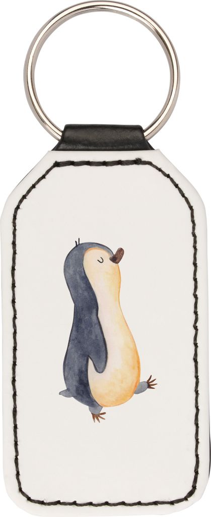 Mr. & Mrs. Panda Schlüsselanhänger Pinguin marschieren - Weiß - Geschenk, schlüssel anhänger, Schwester, Familie, Taschenanhänger, Stolz, kun...