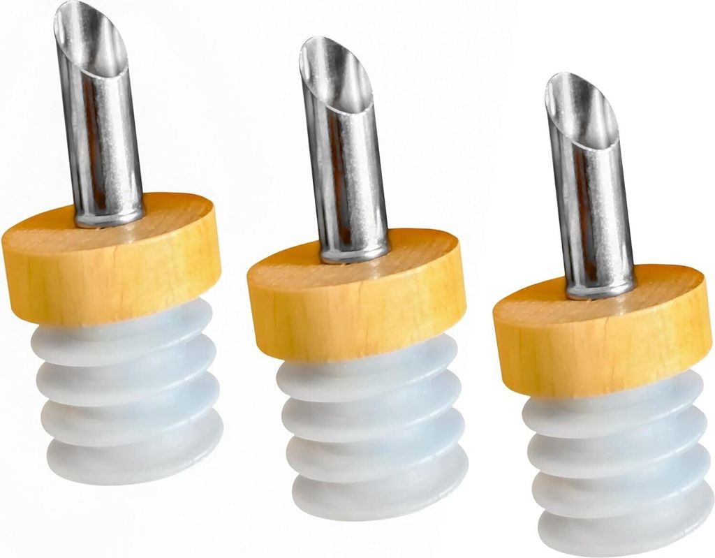 Flaschenausgießer Holz 3er Set