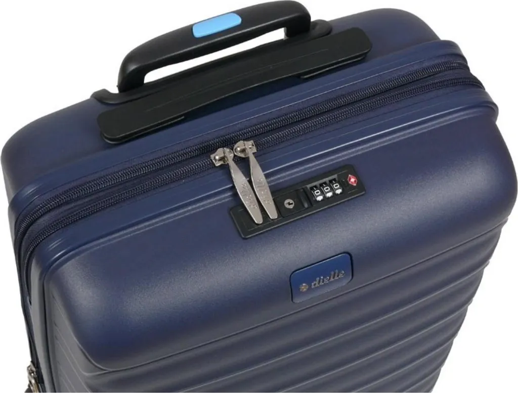 Valises Dielle 10050BL : Valise Rigide Robuste Bleue avec 4 Roues Multi - 4