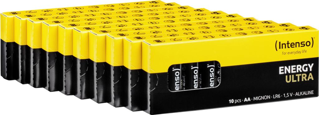 Intenso 4034303034017 100er Batterien Energy Ultra Mignon Productafbeelding 