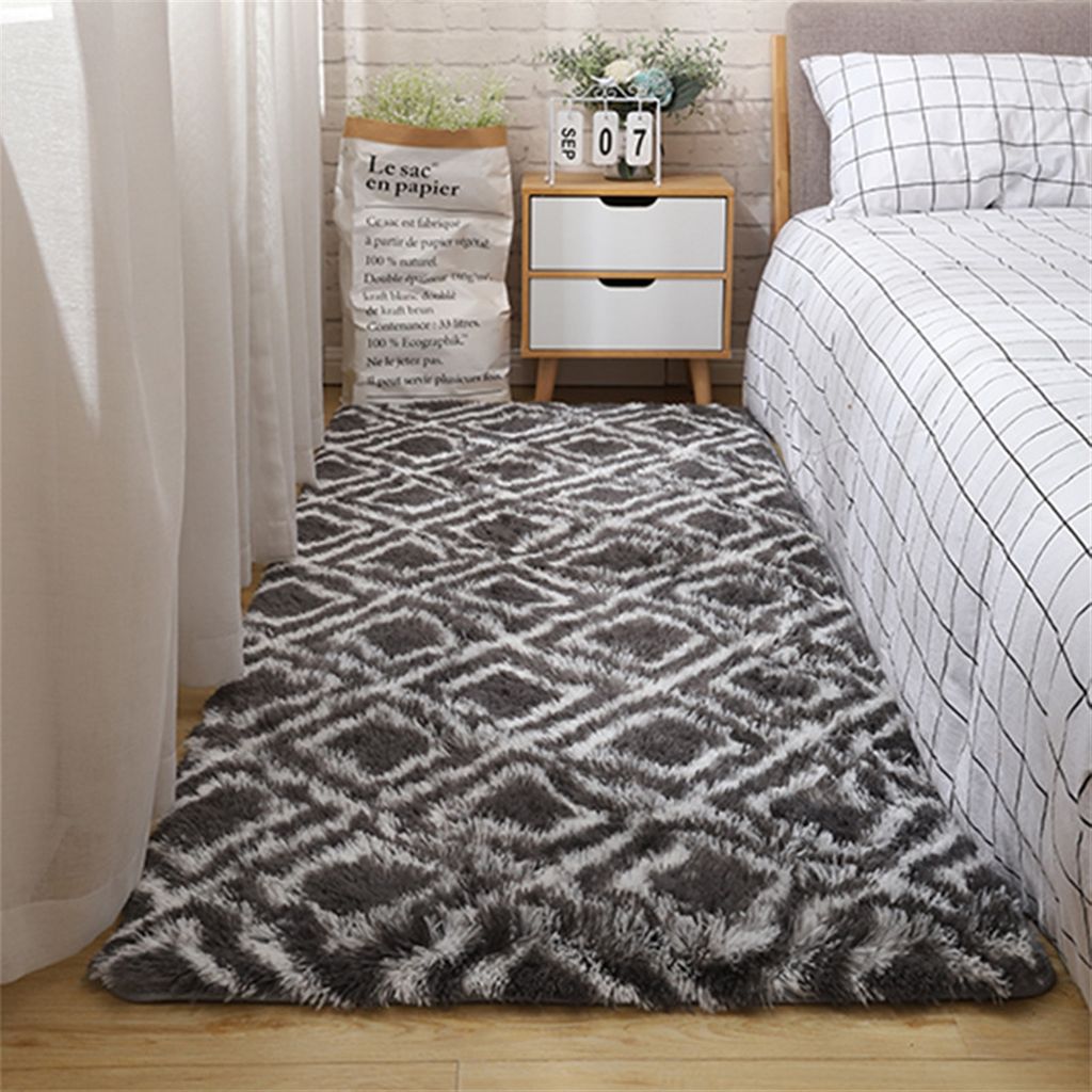 Anti-Rutsch-Rechteck Flauschige Teppiche Farbverlauf Shaggy Plš¹sch Teppich Weiches Zuhause Dekorativ Fš¹r Wohnzimmer Boden Schlafzimmer Sofa S...