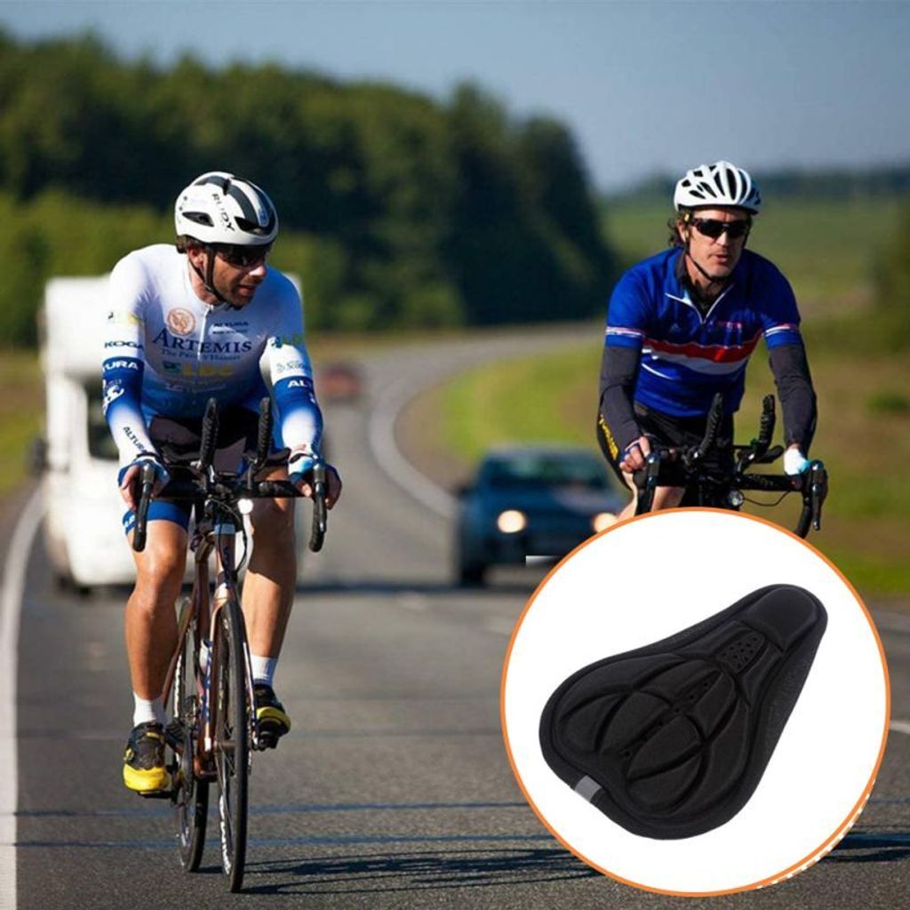 Schutz für Fahrrad / Fahrradsattelbezug – Weich und ergonomisch, Schwarz