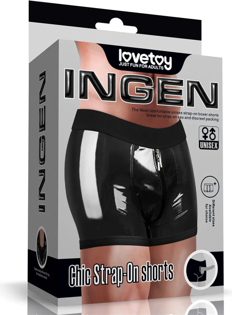 Harnais Strap-On Short Chic noir pour l'exploration en couple