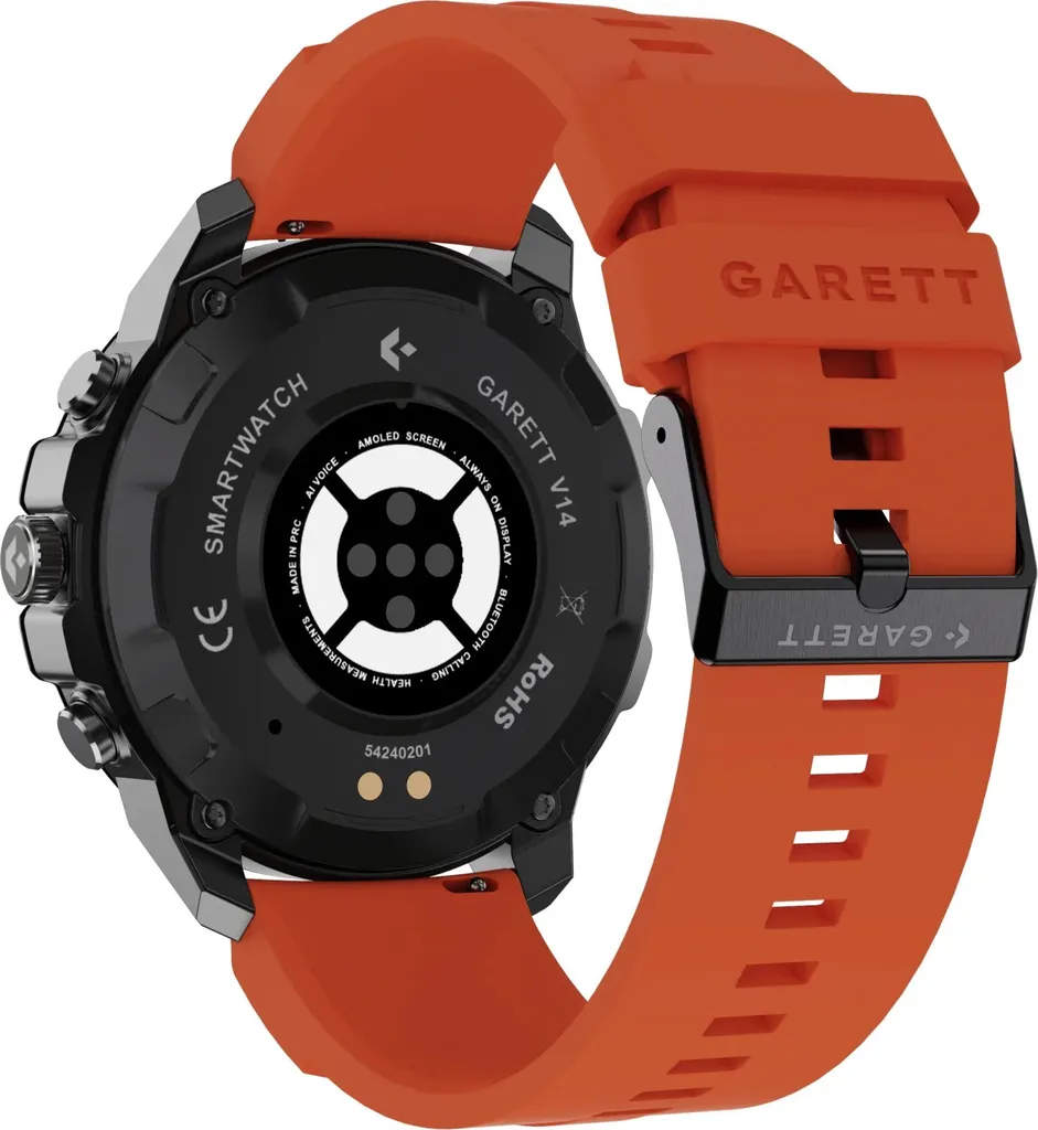 Garett V14 Acciaio Nero: Smartwatch AMOLED con Chiamate Bluetooth - 12