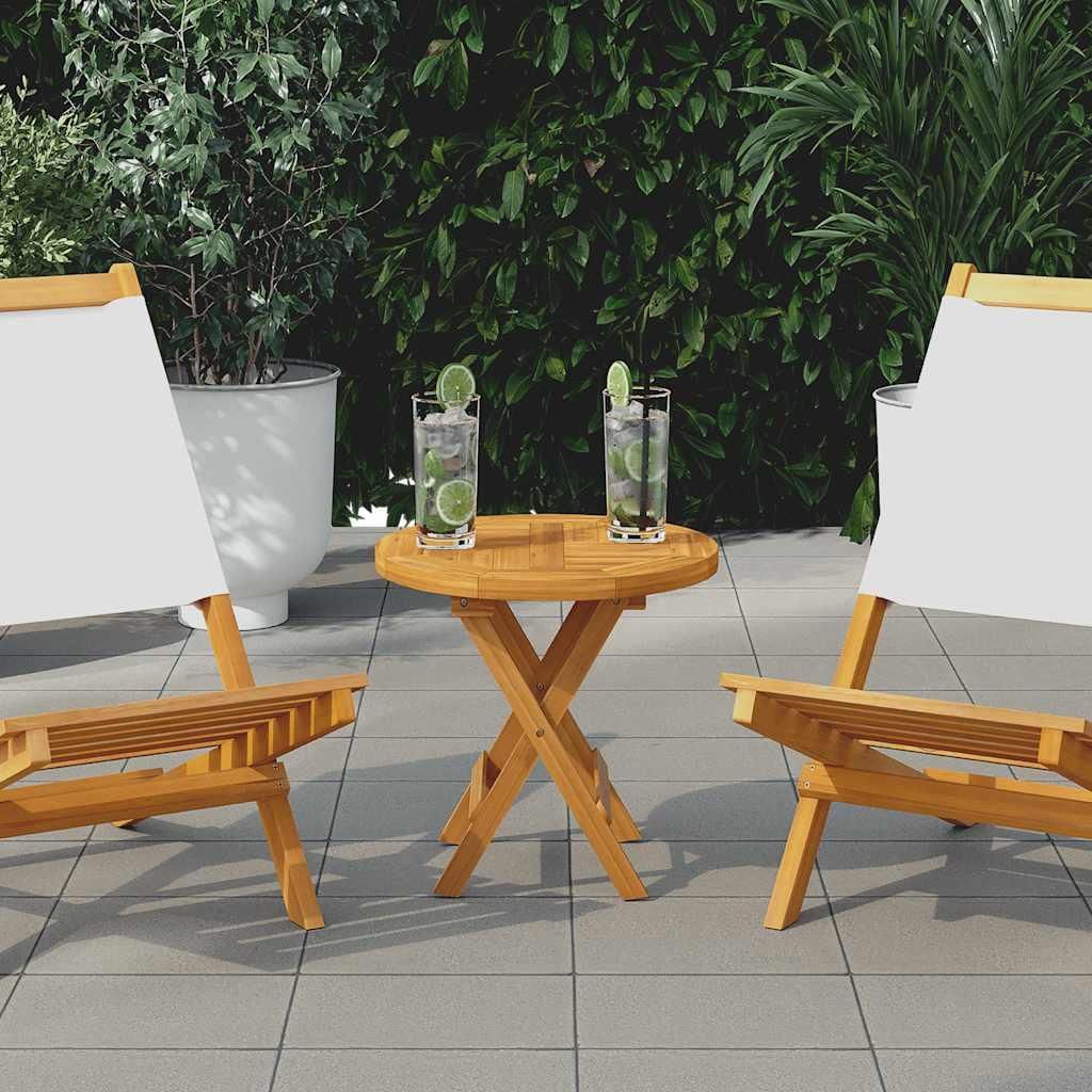 Maison Exclusive - Tischplatte Massivholz Teak Rund 2,5 cm 40 cm