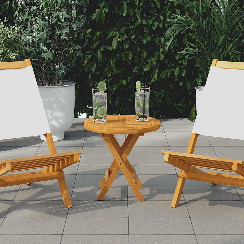 Top Tavolo da Giardino in Teak 40cm Maison Exclusive - Resistente Intemperie