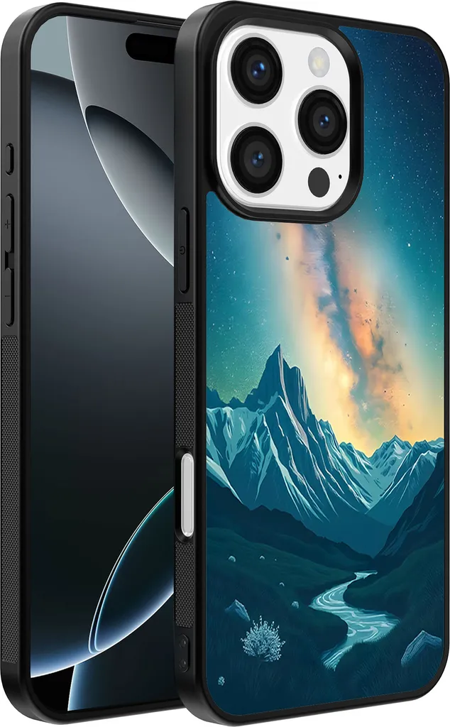 Custodia iPhone 16 Pro Max Cielo Stellato TPU - Cover Via Lattea Soft