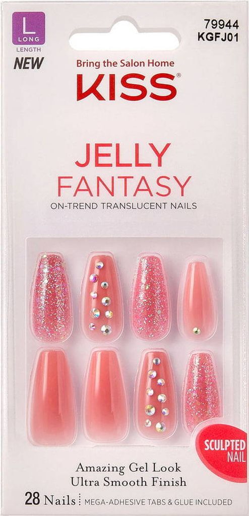Jelly Fantasy KGFJ01 x28 L Kiss Künstliche Nägel Produktbild 
