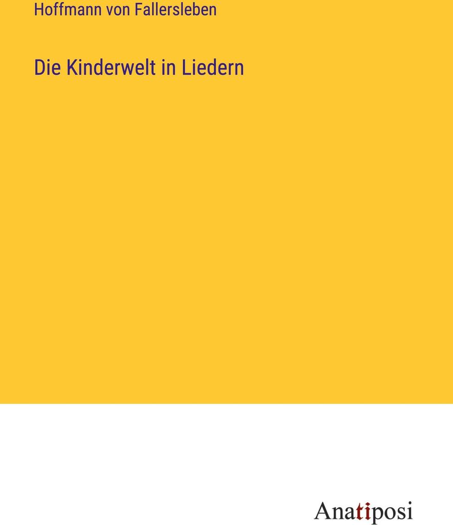 Die Kinderwelt in Liedern