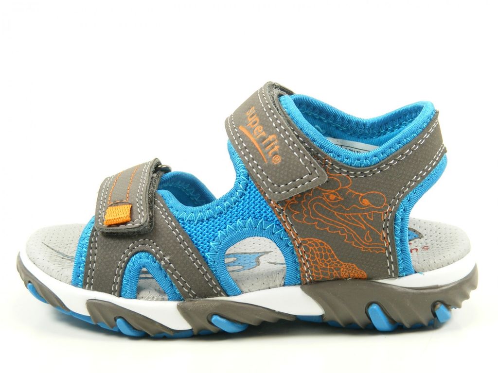Superfit 0-00172 Mike 2 Kinder Schuhe Jungen Sandalen Weite Mittel IV, Größe:31, Farbe:Grau