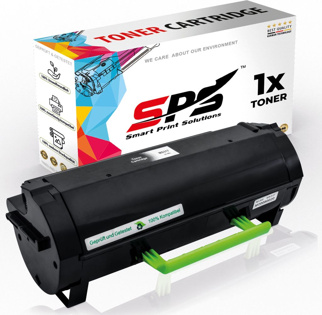 1x Toner 51B2H00 Schwarz Kompatibel für Lexmark MS417DN Drucker