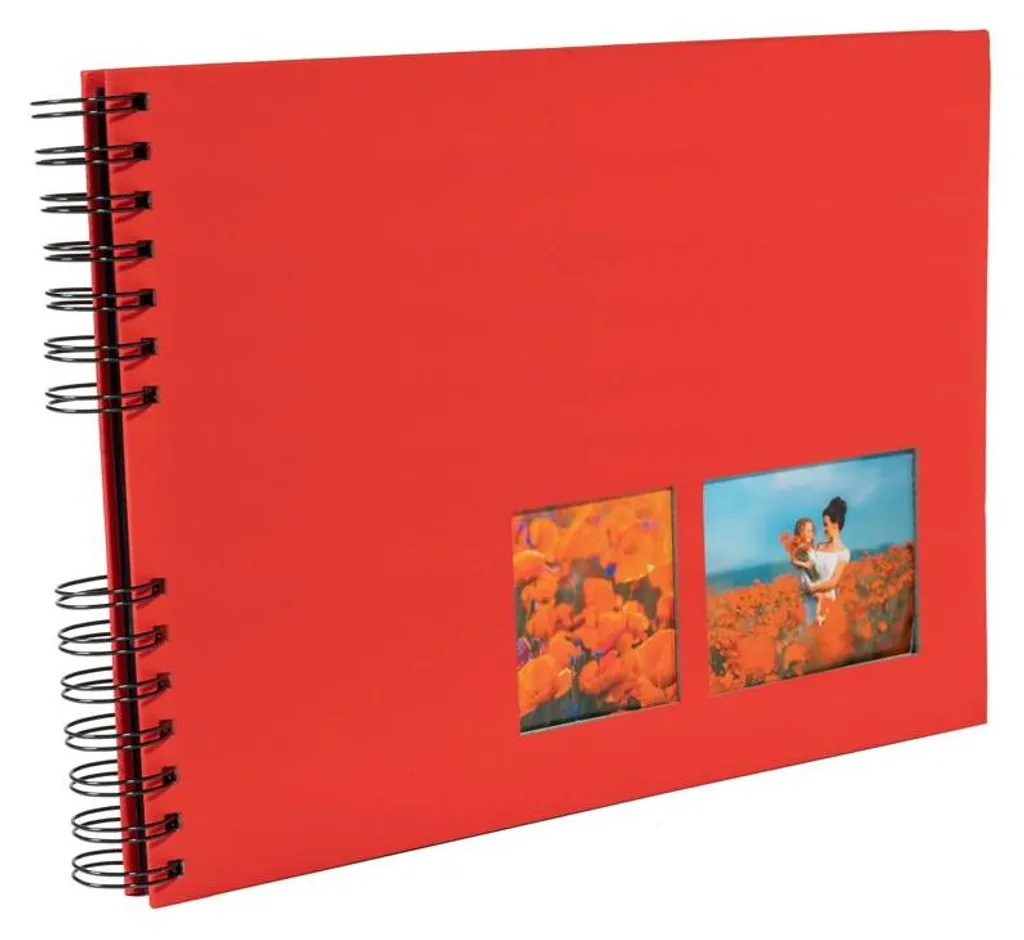 Exacompta Album Photo Spirale Milano 32x22cm 50 Pages Noires 150 Photos
