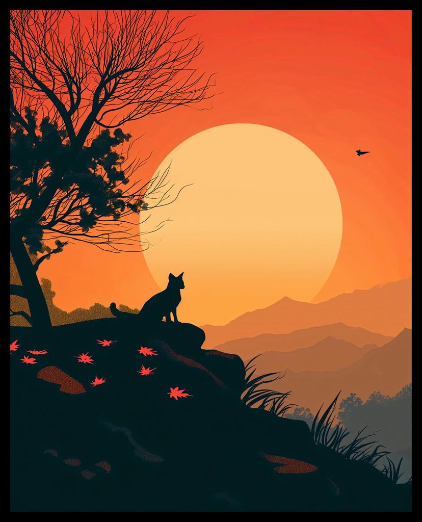 Plakat 40x50cm Katzenhügel