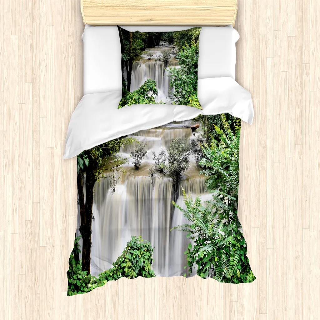 Set Letto Singolo ABAKUHAUS 135x200cm - Rainforest Antiacaro e No-Stiro