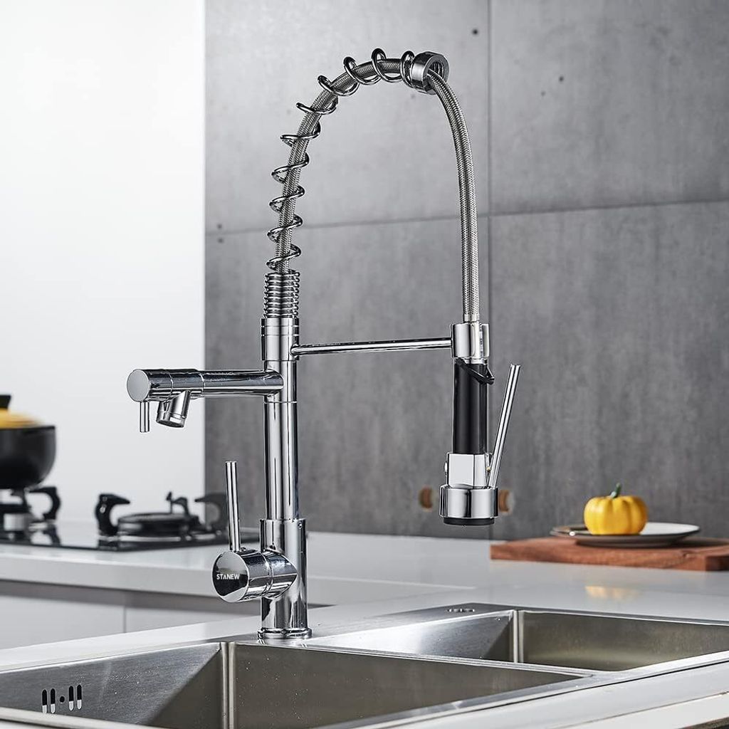 STANEW Wasserhahn Küche, Küchenarmatur, mit 2-Düsen, Produktbild 