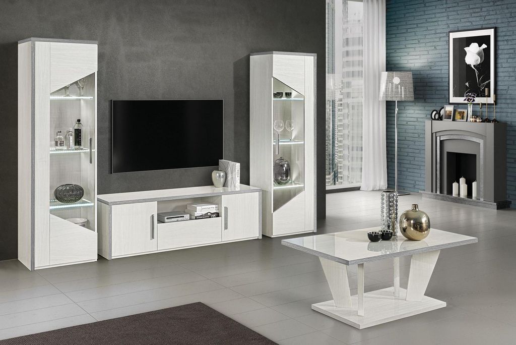 Couchtische Tisch Luxus Möbel Holz Einrichtung Tische Konsolen Design Weiß Neu