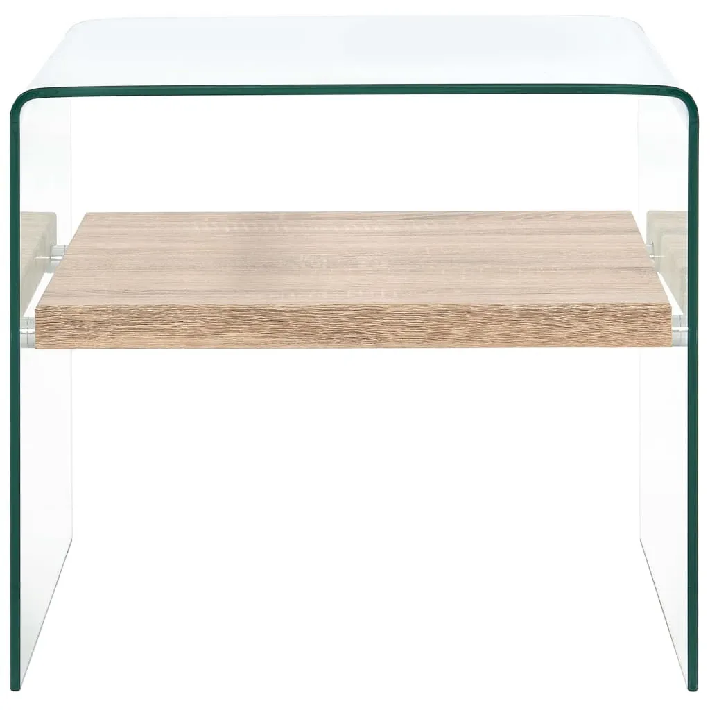 Table basse moderne gain de place en verre pour petits salons et studios