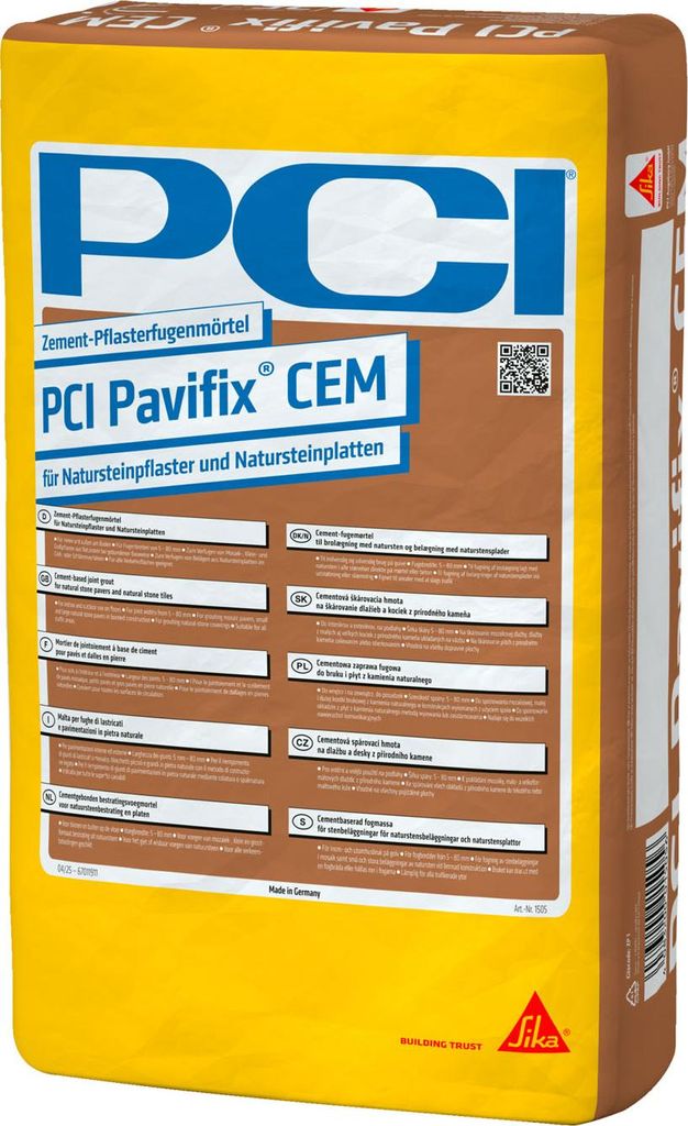PCI Pavifix CEM 25kg Zement-Pflasterfugenmörtel Immagine del prodotto 