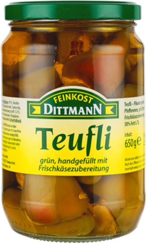 Dittmann Teufli zelená paprika so smotanovým syrom 650g Obrázok produktu 