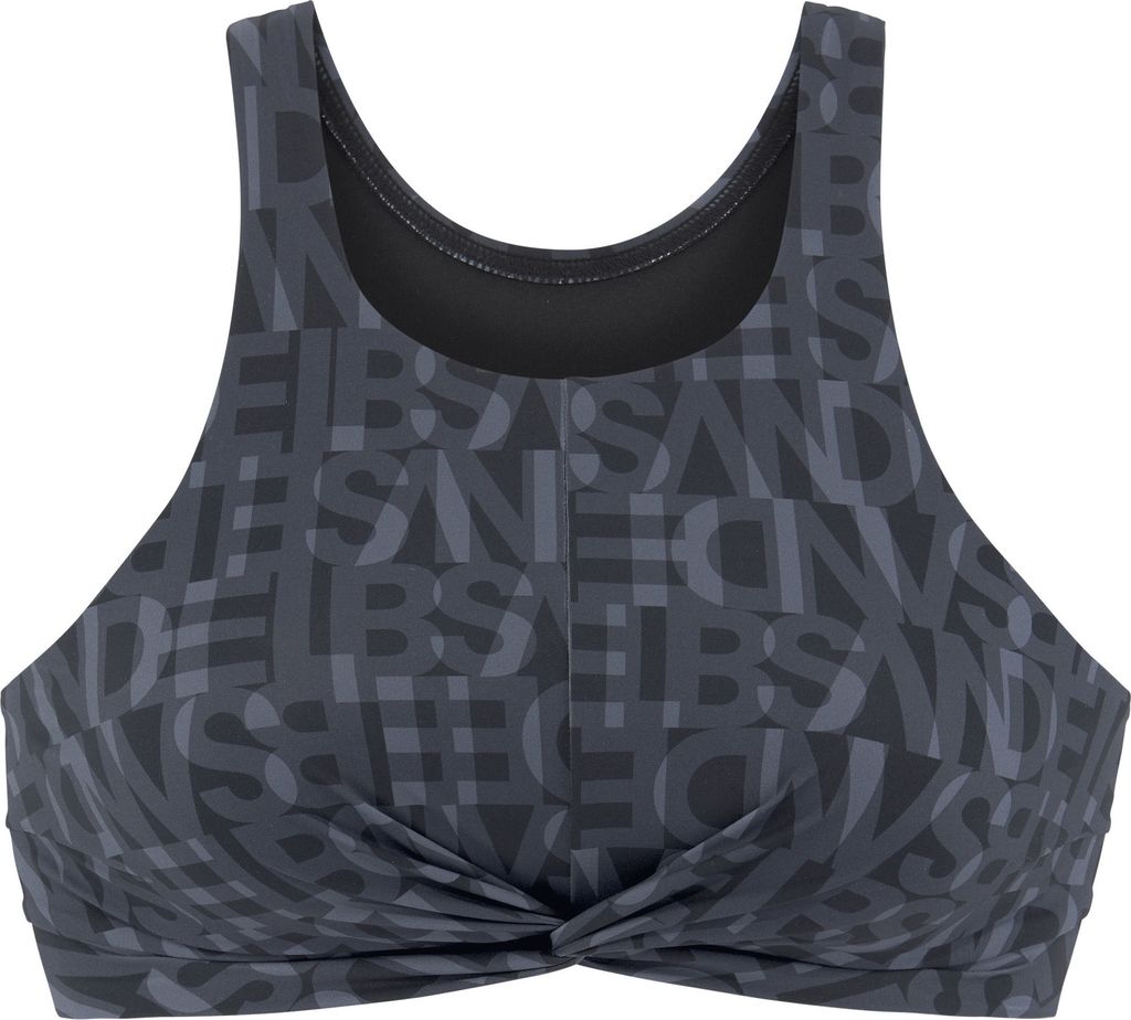 Elbsand Crop-Bikini-Top Letra schwarz Größe 36 Cup C/D
