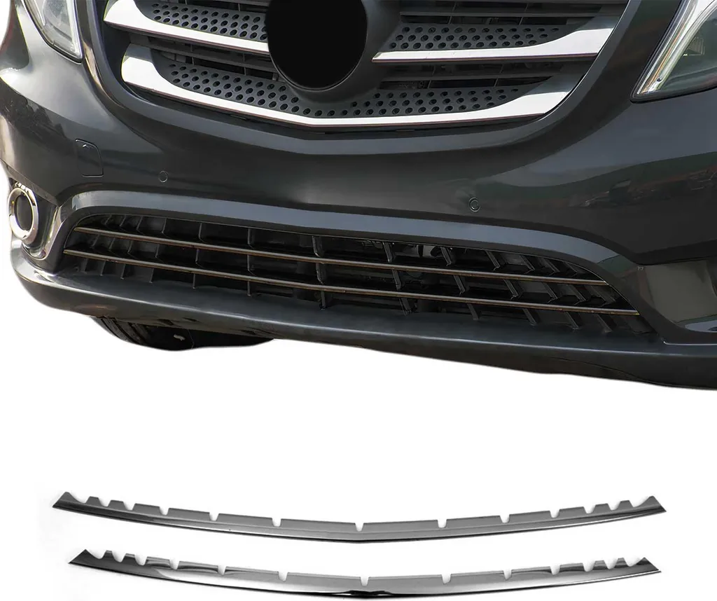 Moulure Calandre Mercedes Vito W447 en Acier Inox Poli Anti-Corrosion