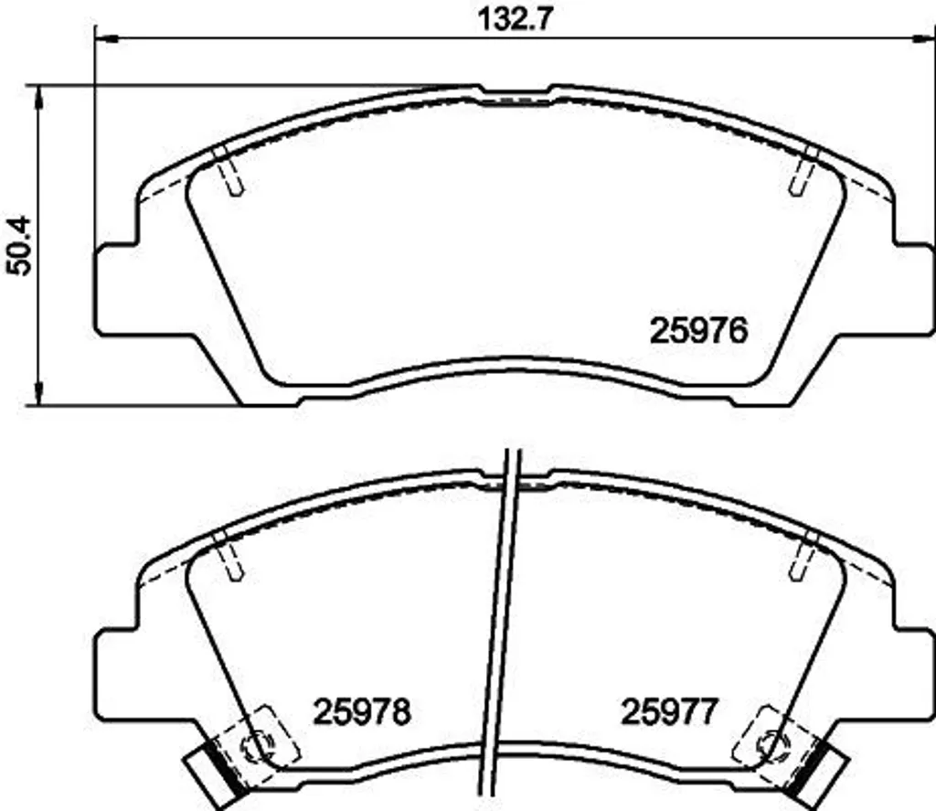 Jeu de plaquettes de frein à disque HELLA avant pour Hyundai i10 II PA