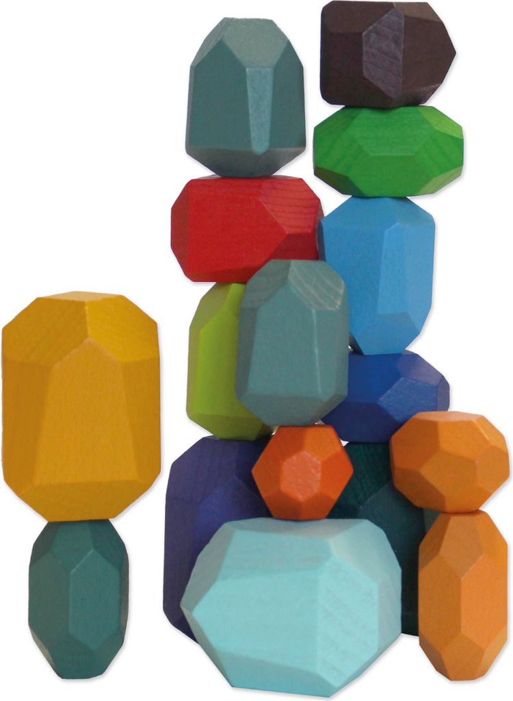 Balance Bloxx - 16 Balanciersteine aus Holz Set