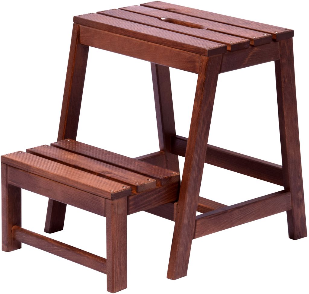 dobar Stabiler Klapphocker ausHolz, 53/39 x 38 x 45 cm, Produktbild 