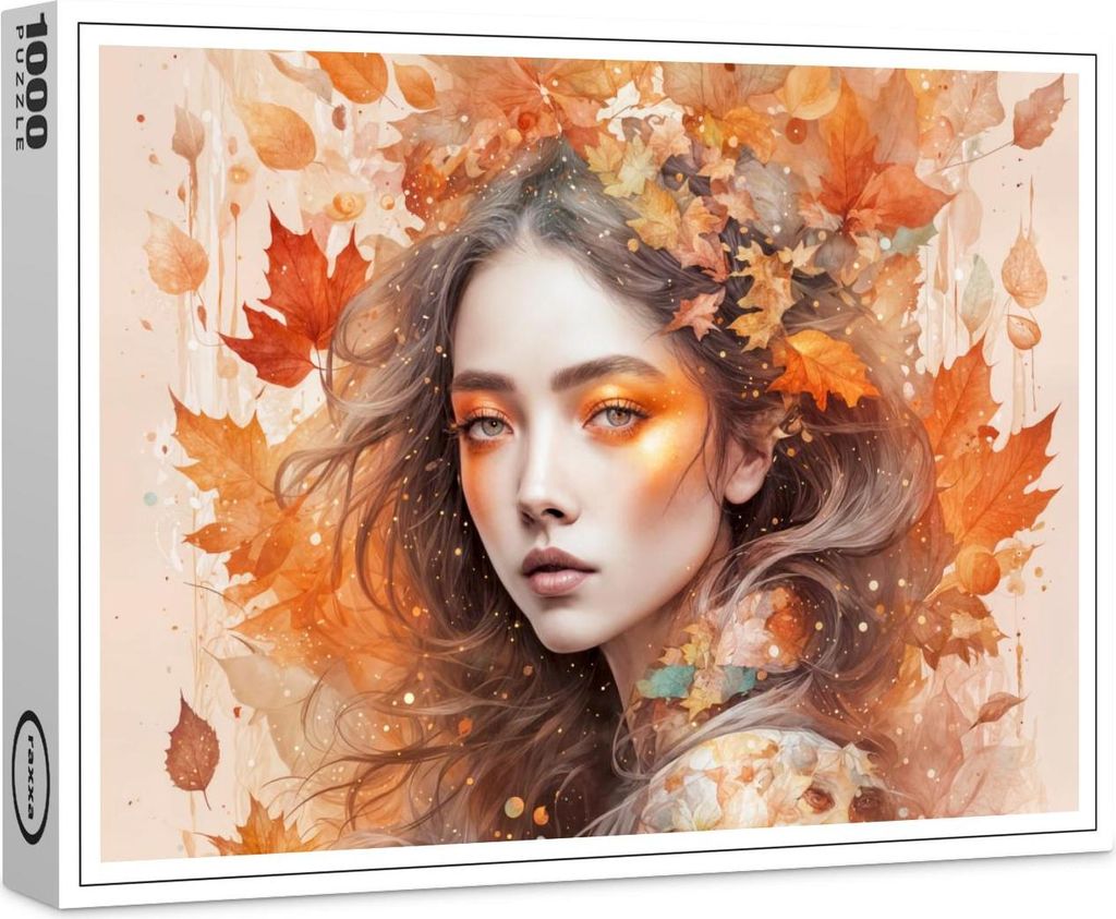 raxxa Premium-Puzzle "Autumn Fairy in Leaf Crown", 1000 Teile
