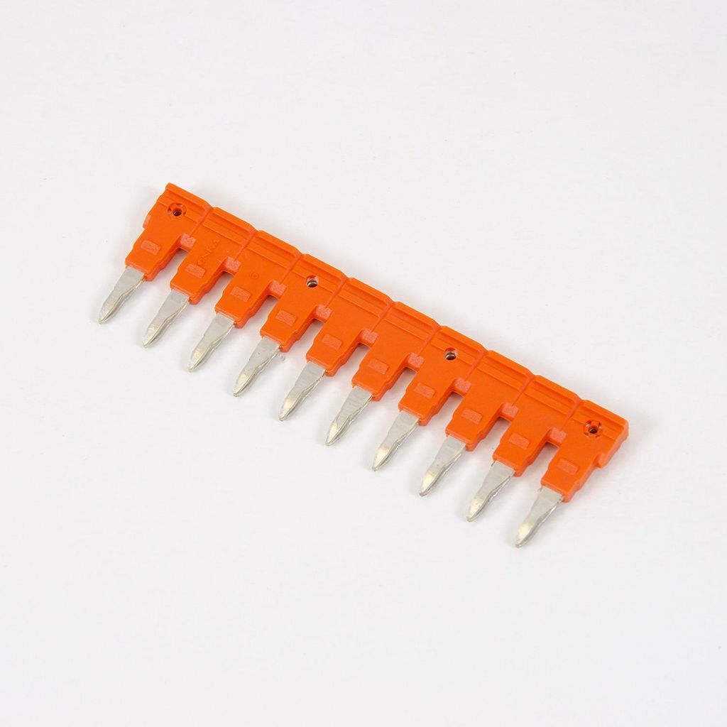 ONKA 6/10 Steckbare 10-Leiter-Firstbrücke isoliert für 6mm2 Schraubklemme, 1060119