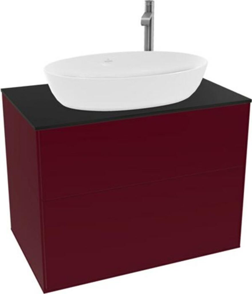 V&B Waschtischunterschrank Finion 80x60,3cm, Abd.-Pl. bla matt, Peony Matt
