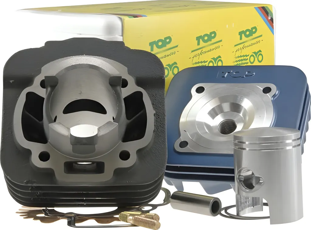 Cylindre culasse Top Performances Trophy 50ccm fonte pour Piaggio AC Air
