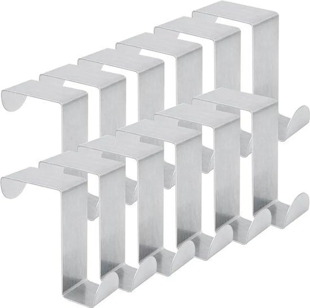Organisez vos Portes sans Abîmer vos Murs avec ces 12 Crochets en Inox