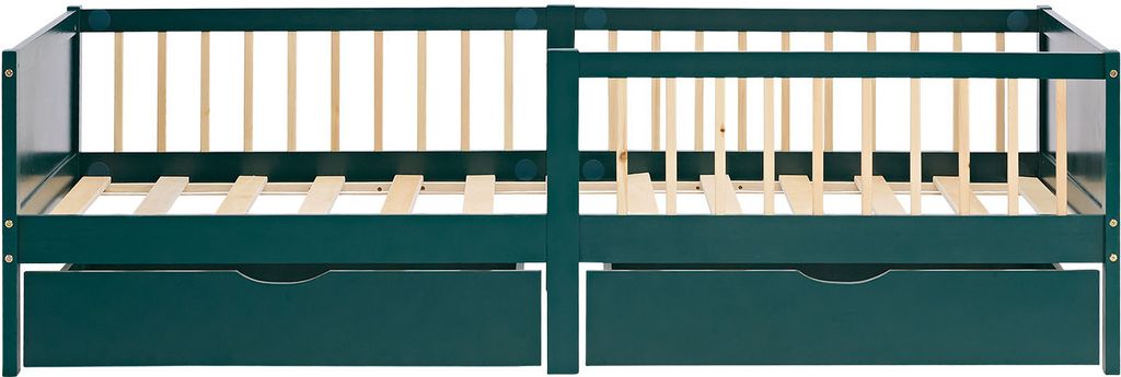 Homestyle4u Kinderbett 90x200 mit Rausfallschutz Holzbett Produktbild 