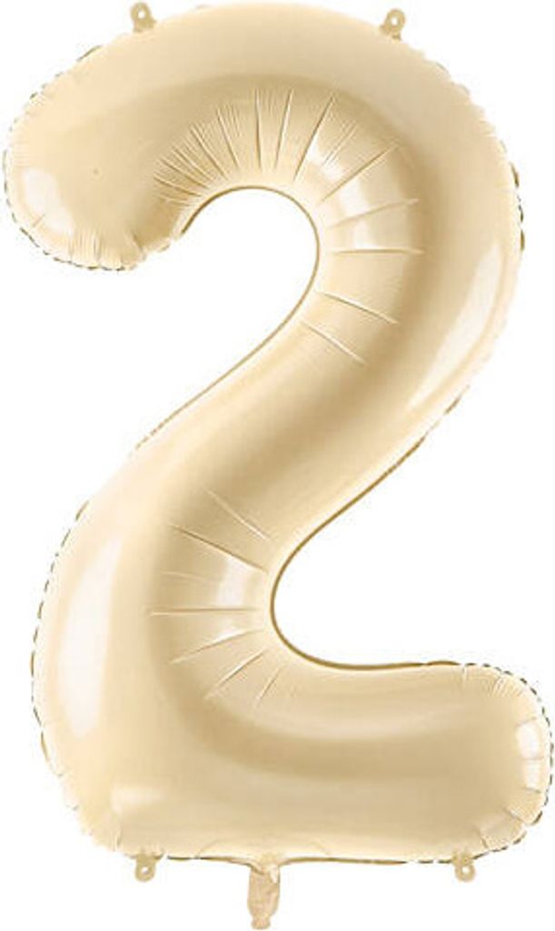 Ballon fol.Cyfra 2 72cm beige 35027