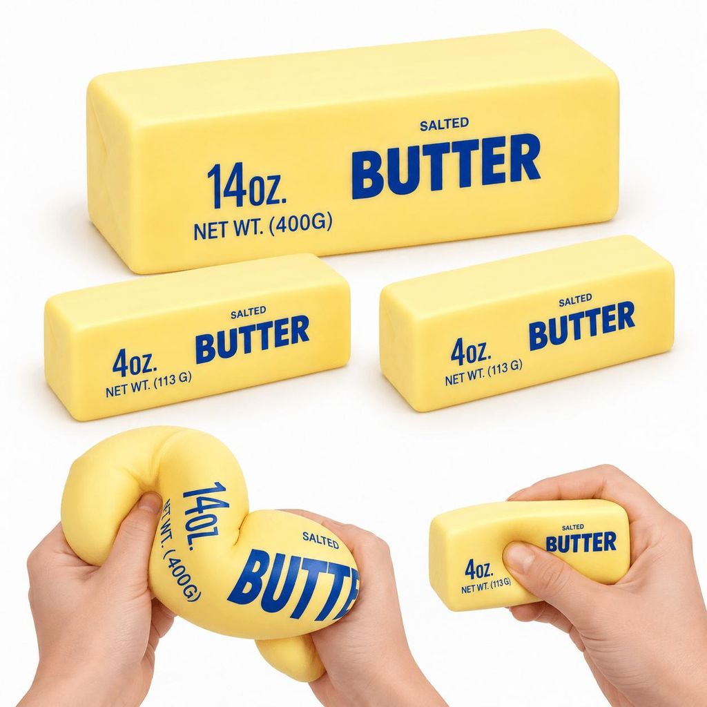 3er Butter Squishy Set, 1× XXL 23 cm + 2× Standard 13 cm, Produktbild 