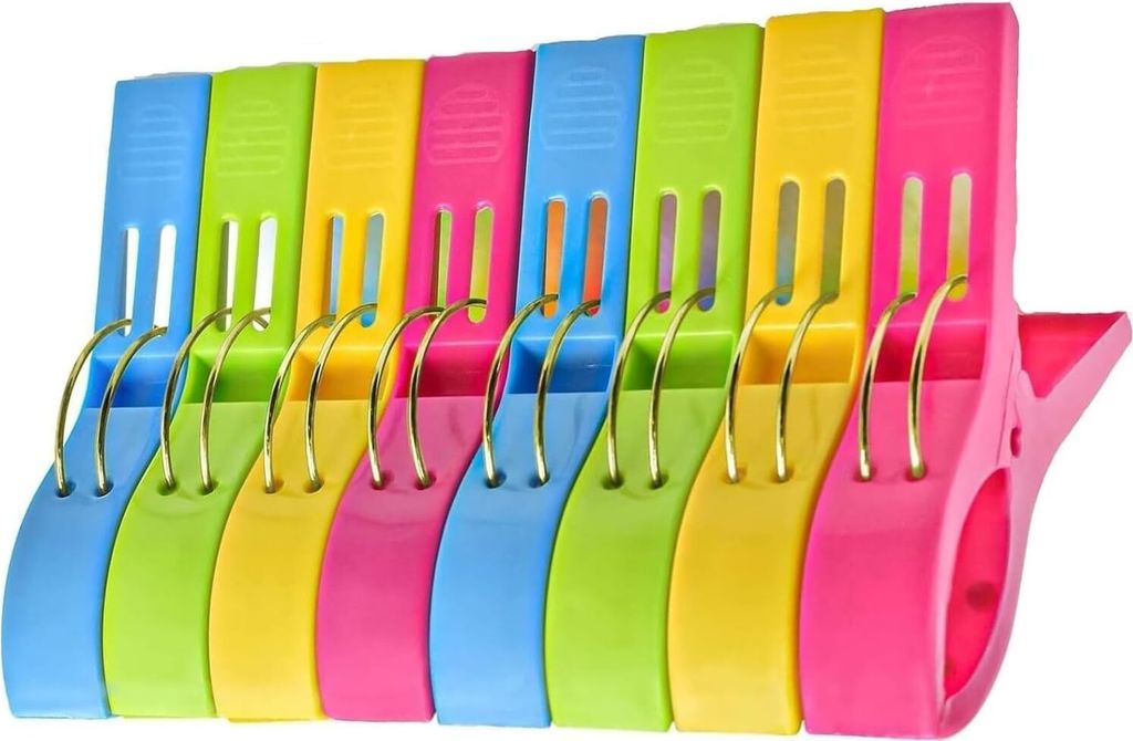 handtuchklammern,16 Stück Wäscheklammern Handtuch klammern strandliege, Handtücher Towel Clips, Winddicht Klammern Strand Und Sonnenliegen,für ...