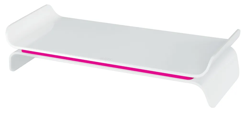 Support d'écran Leitz Ergo WOW Réglable Rose et Blanc - Ergonomie Bureau