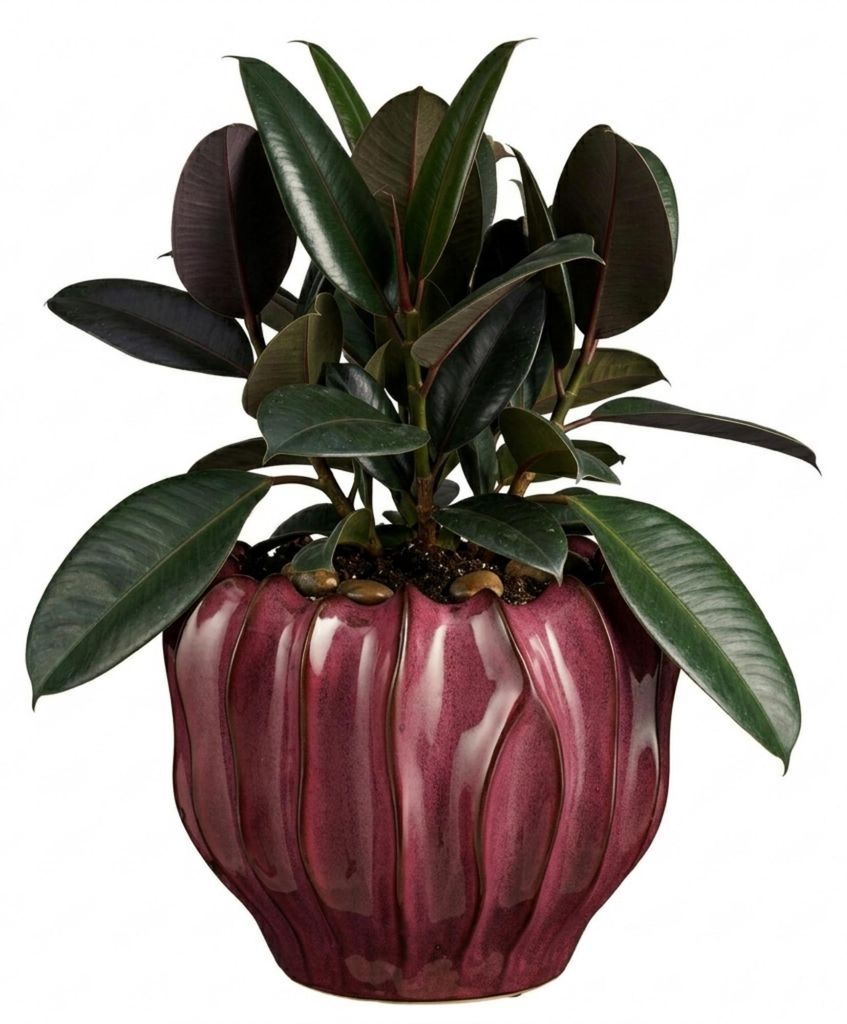 Mica Decorations Pflanzen-/Blumentopf Thom - bordeauxrot - Produktbild 