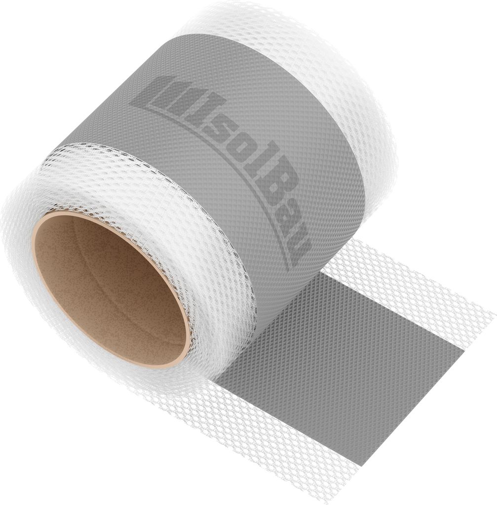 Isolbau Dichtband P2 Grau - 5 m Abdichtband Wasserdichtes Dichtungsband für Sanitär, Dusche, Bad, Fliesen, Balkon und Terrasse, , Abdichtung für...