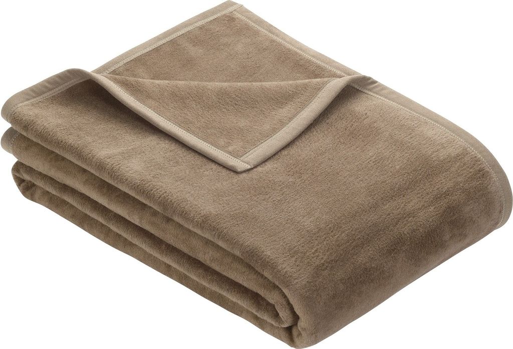 IBENA Wohndecke BERLIN BL 150x200 cm braun Decke Kuscheldecke