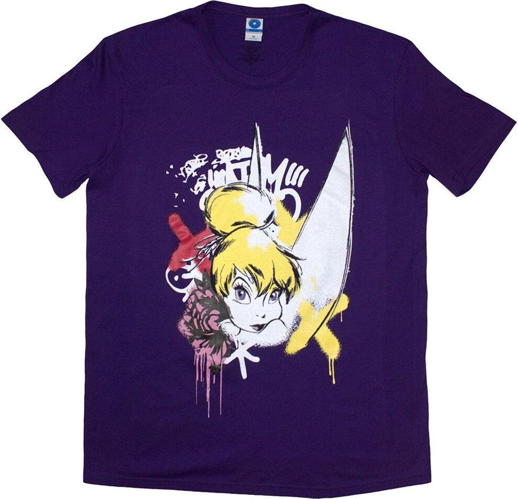 Tinkerbell - T-Shirt für Herren/Damen Uni RO12926 (M) (Violett)