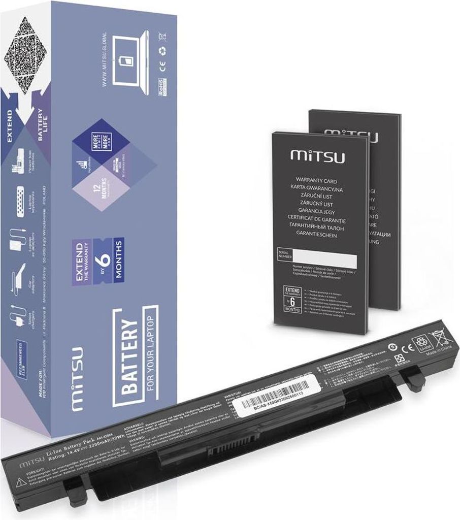 A41-X550A Baterie pro Asus X550 A450 F450 K550 Obrázek produktu 