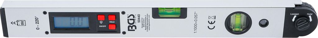 BGS Goniometro digitale LCD con livella 450 mm - 50440 Immagine del prodotto 