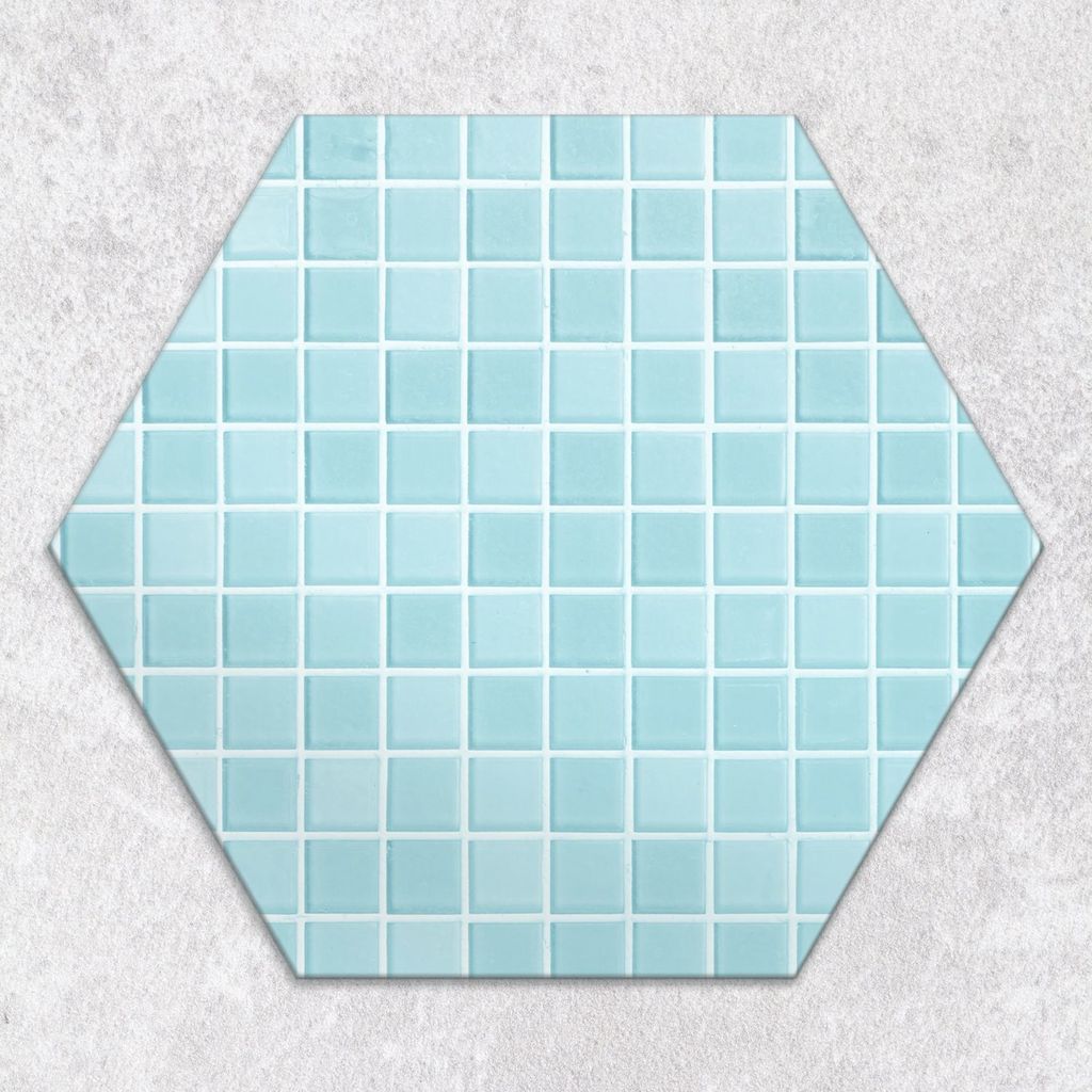 Glas-Herdabdeckplatten Ceranfeldabdeckung Spritzschutz Glas hexagon 40 cm Mosaikfliesen