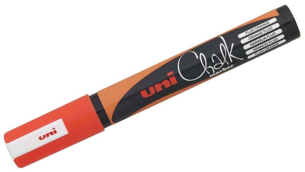 uni-ball Kreidemarker Chalk PWE 5M neon orange Rundspitze