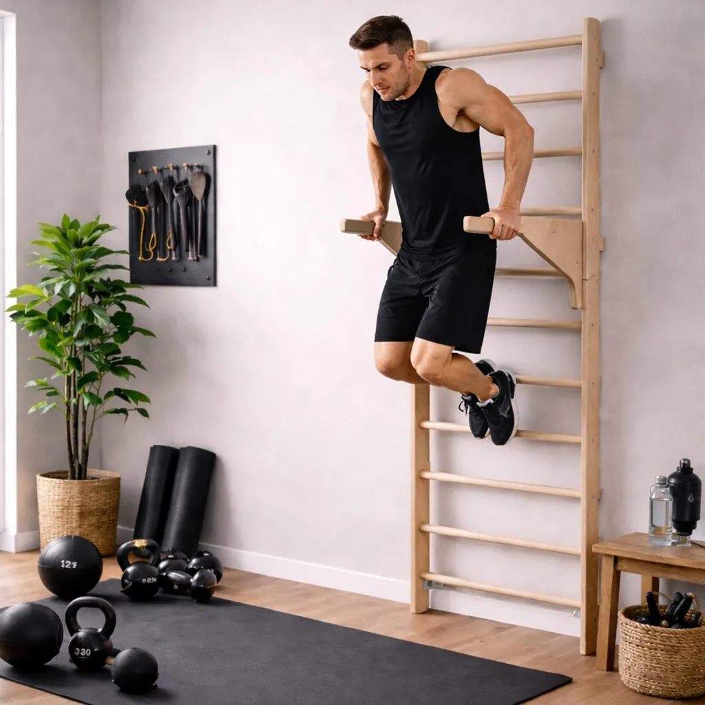 MAMOI® Barres à Dips pour Espalier - Poignées Musculation Calisthenics - 5