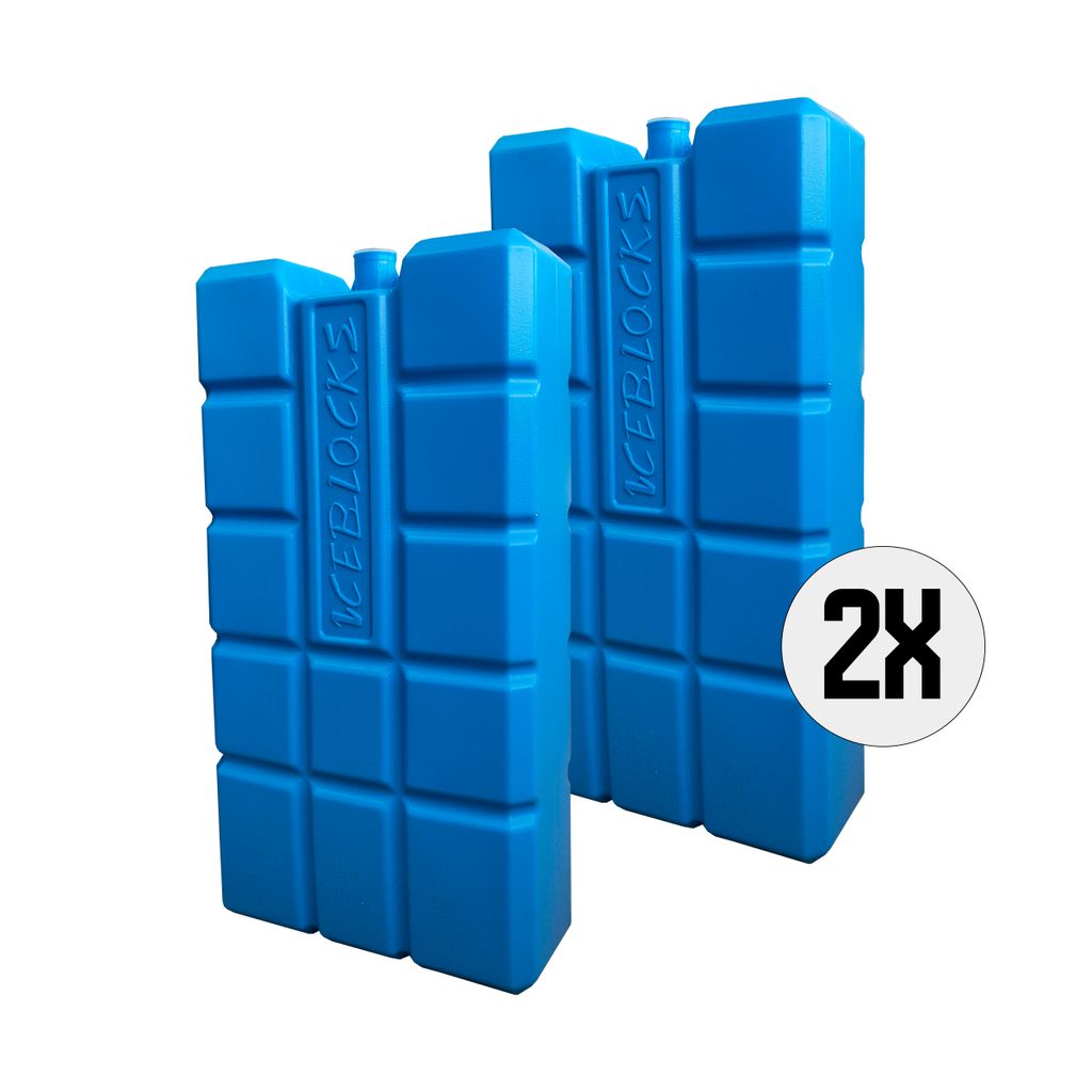 DULA Kühlelemente - Blau - 2 Stück - 750 Gramm - 20x10,5x4cm