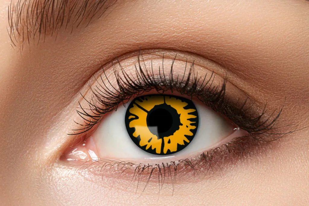 Lentilles 3 mois Orange 1 set haute couvrance pour un regard intense